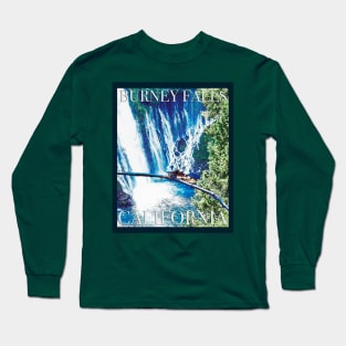 Burney Falls, CA Poster Long Sleeve T-Shirt